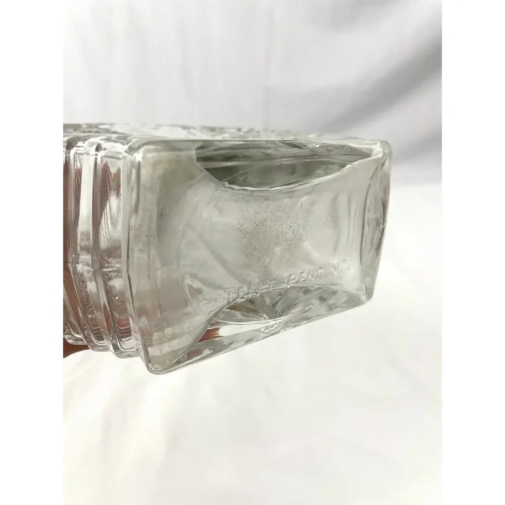 VTG‎ Decorative Glass Decanter 1970s Clear Pressed Glass 7